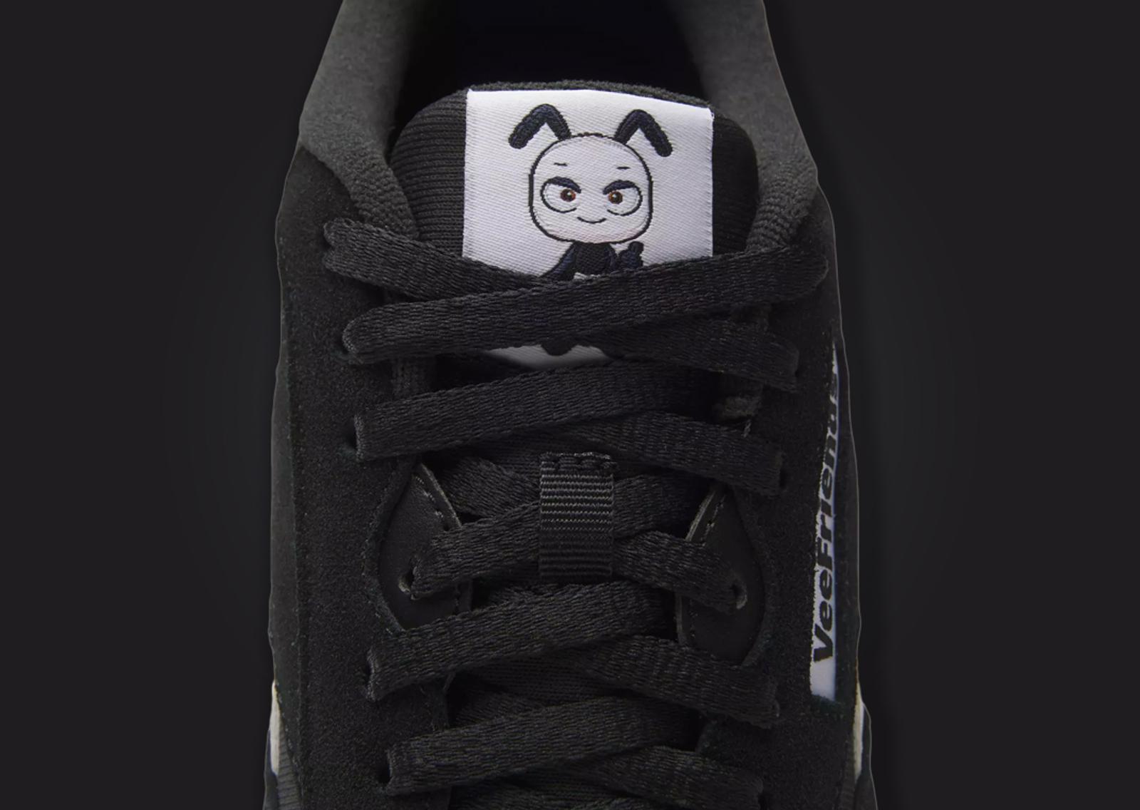 VeeFriends x Reebok Classic Nylon Accountable Ant Black Tongue Tag