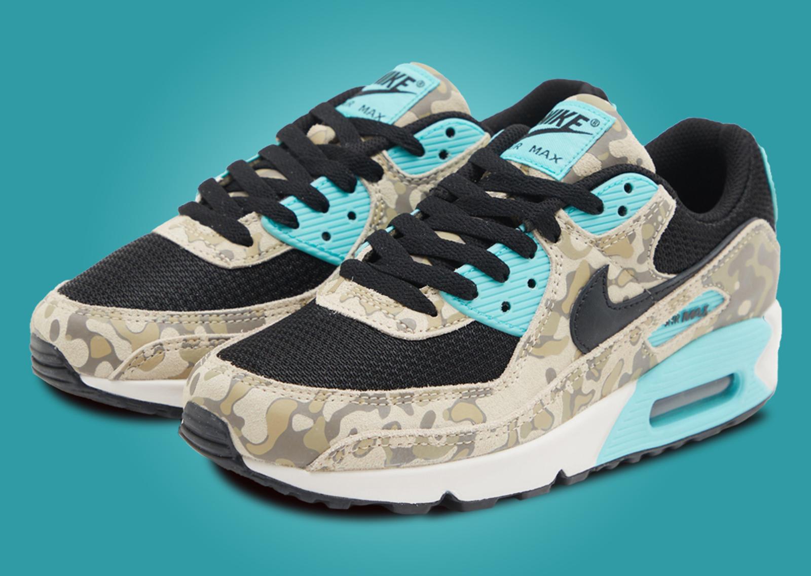 Nike Air Max 90 Camo Aurora Green Angle