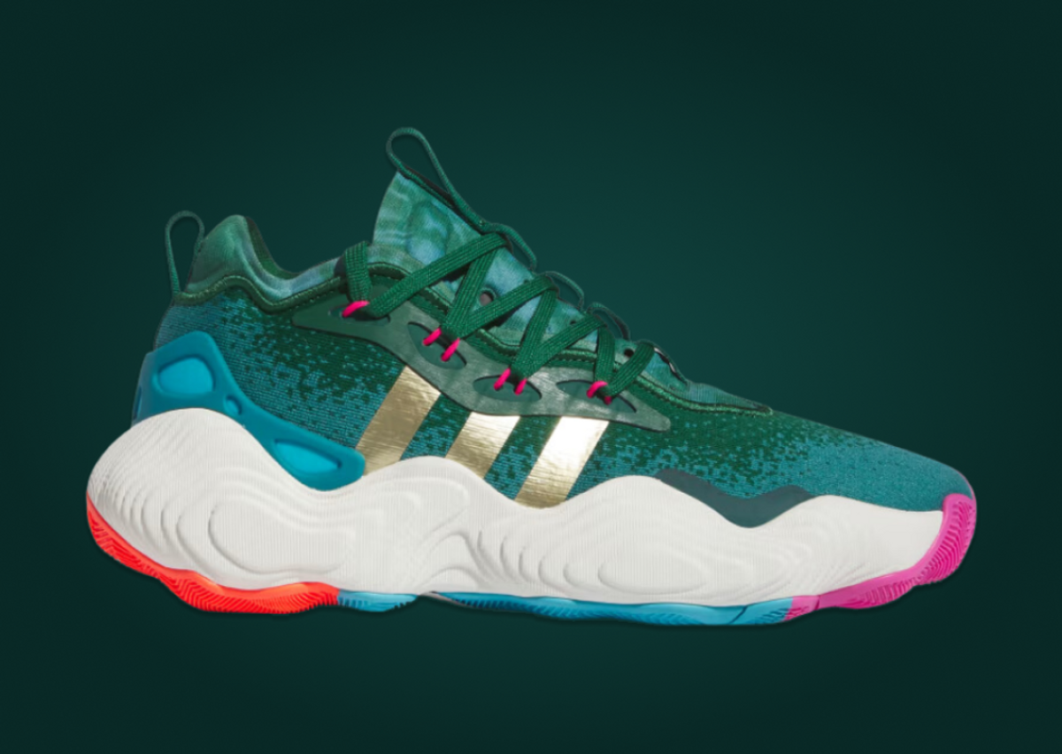 The adidas Trae Young 3 Team Dark Green Releases September