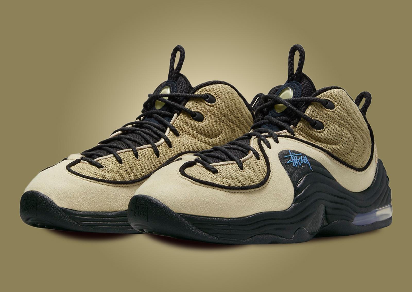 Stussy x Nike Air Penny 2 Rattan Angle