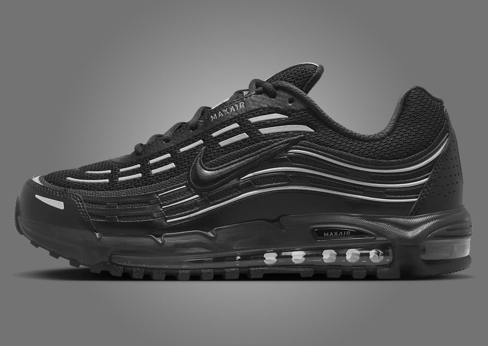 Nike Air Max TL 2.5 Black Metallic Silver Lateral