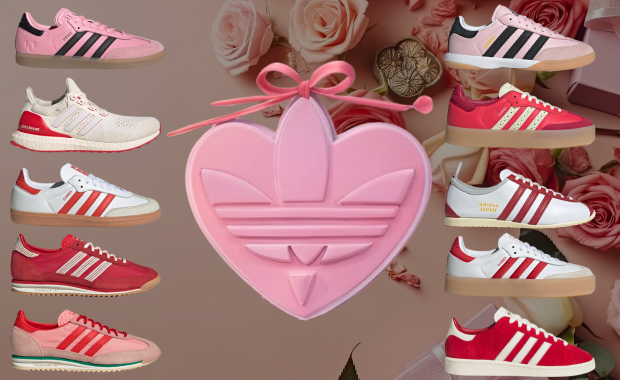 adidas gazelle silver green womens Adidas Gazelle Valentine's Day – Hypedfam main image 1