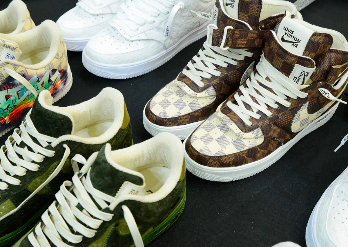 Fresh Looks at the Louis Vuitton x Nike Air Force 1 Collection By