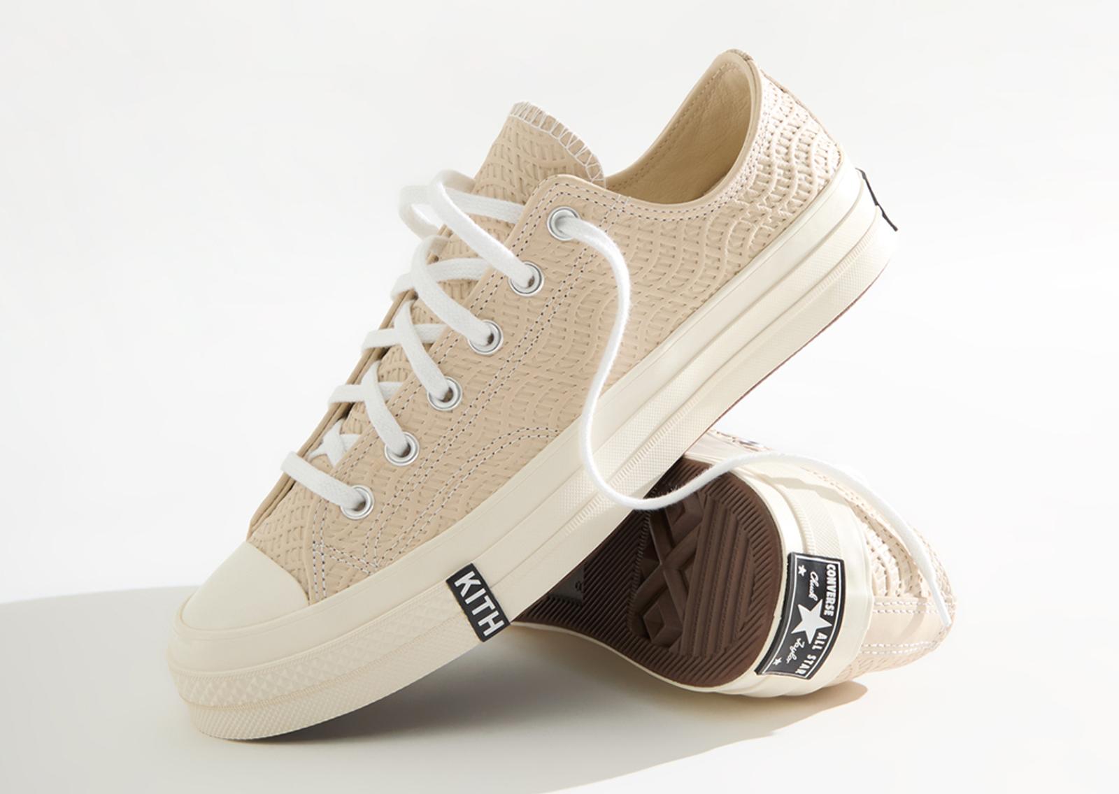 Kith Classics x Converse Chuck Taylor All Star 70 Ox Beige Angle