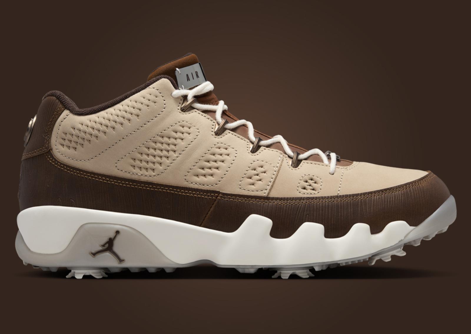 Air Jordan 9 Golf Woodgrain Lateral