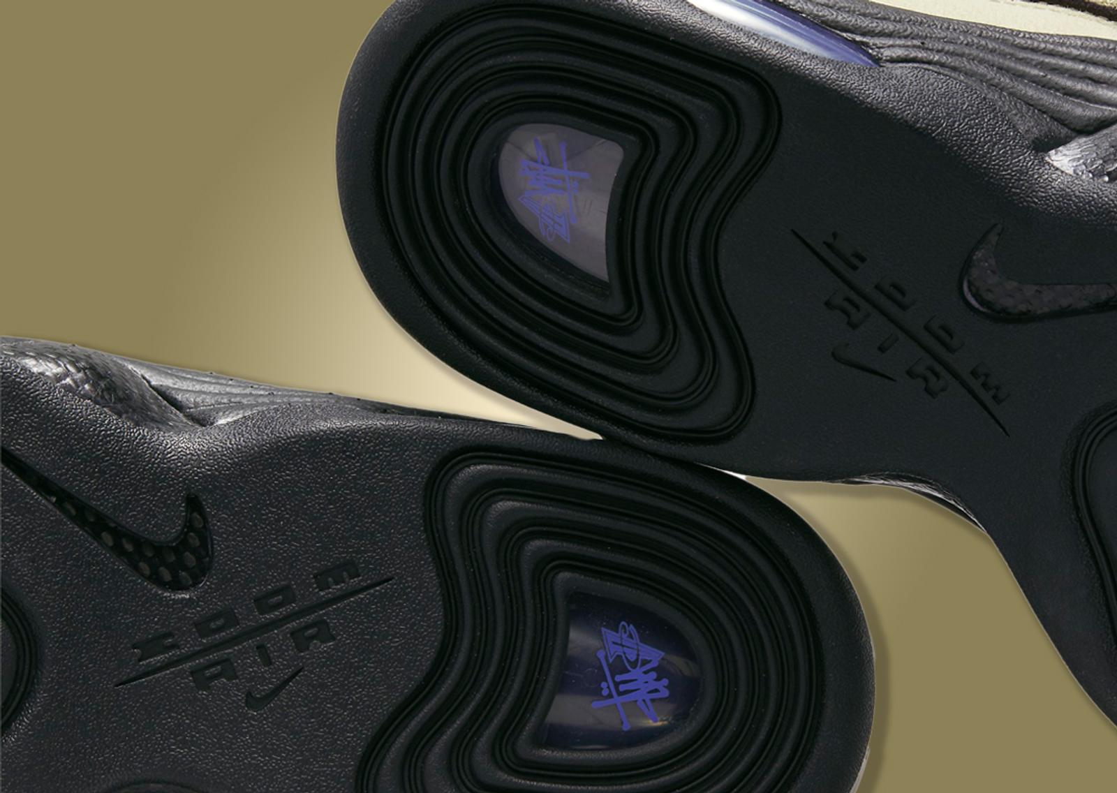 Stussy x Nike Air Penny 2 Rattan Outsole Detail