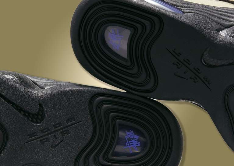 Stussy x Nike Air Penny 2 Rattan Outsole Detail