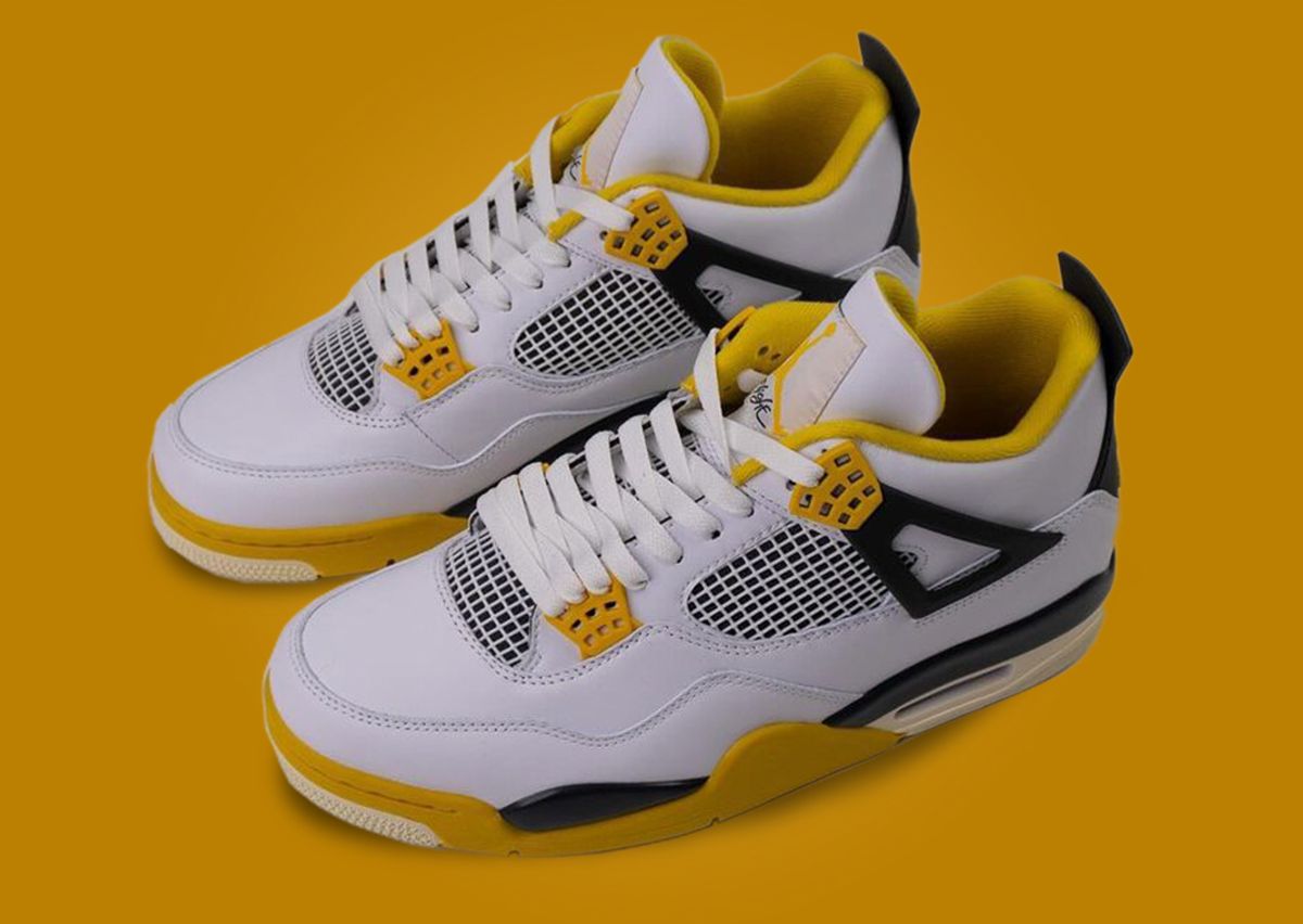 Jordan 4 white yellow Clearance