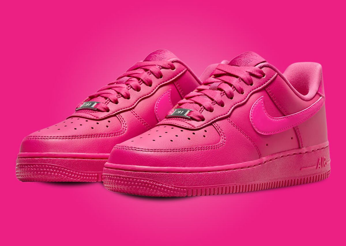 Hot pink nike air force ones Clearance