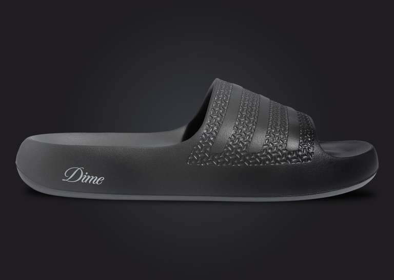 DIME x adidas Ayoon Slide Core Black Lateral