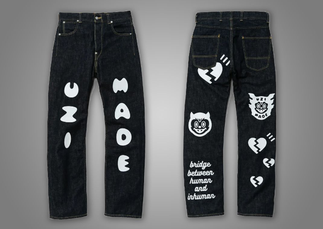 一番の MADE UZI Made Human デニム/ジーンズ DENIM Indigo PANTS ...