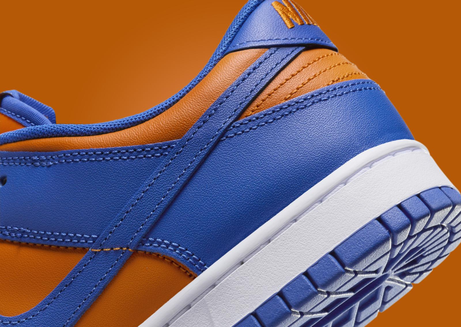 Nike Dunk Low Knicks Heel Detail