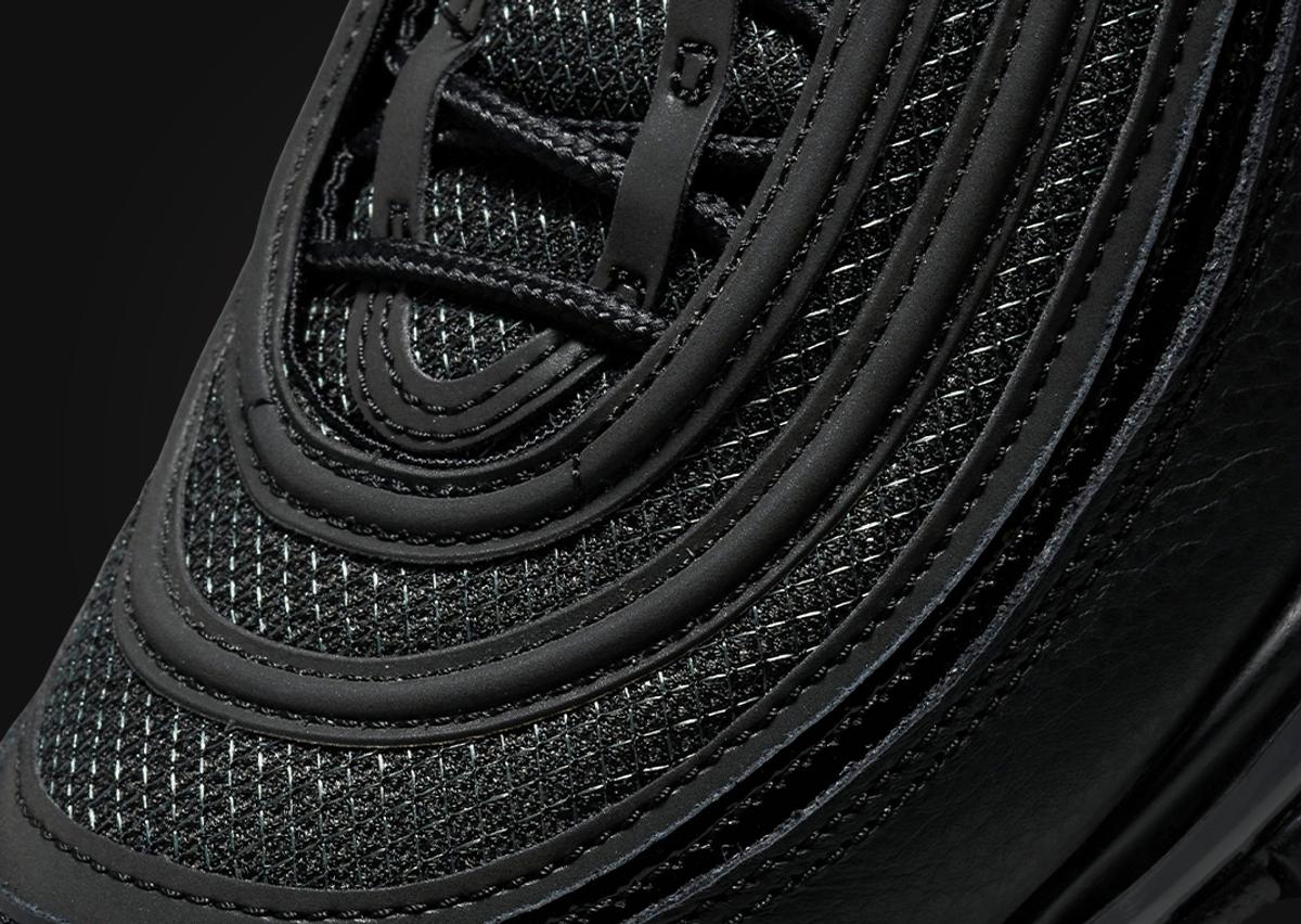 A Blacked Out Nike Air Max 97 Comes Accented By University Red - Sneaker  News