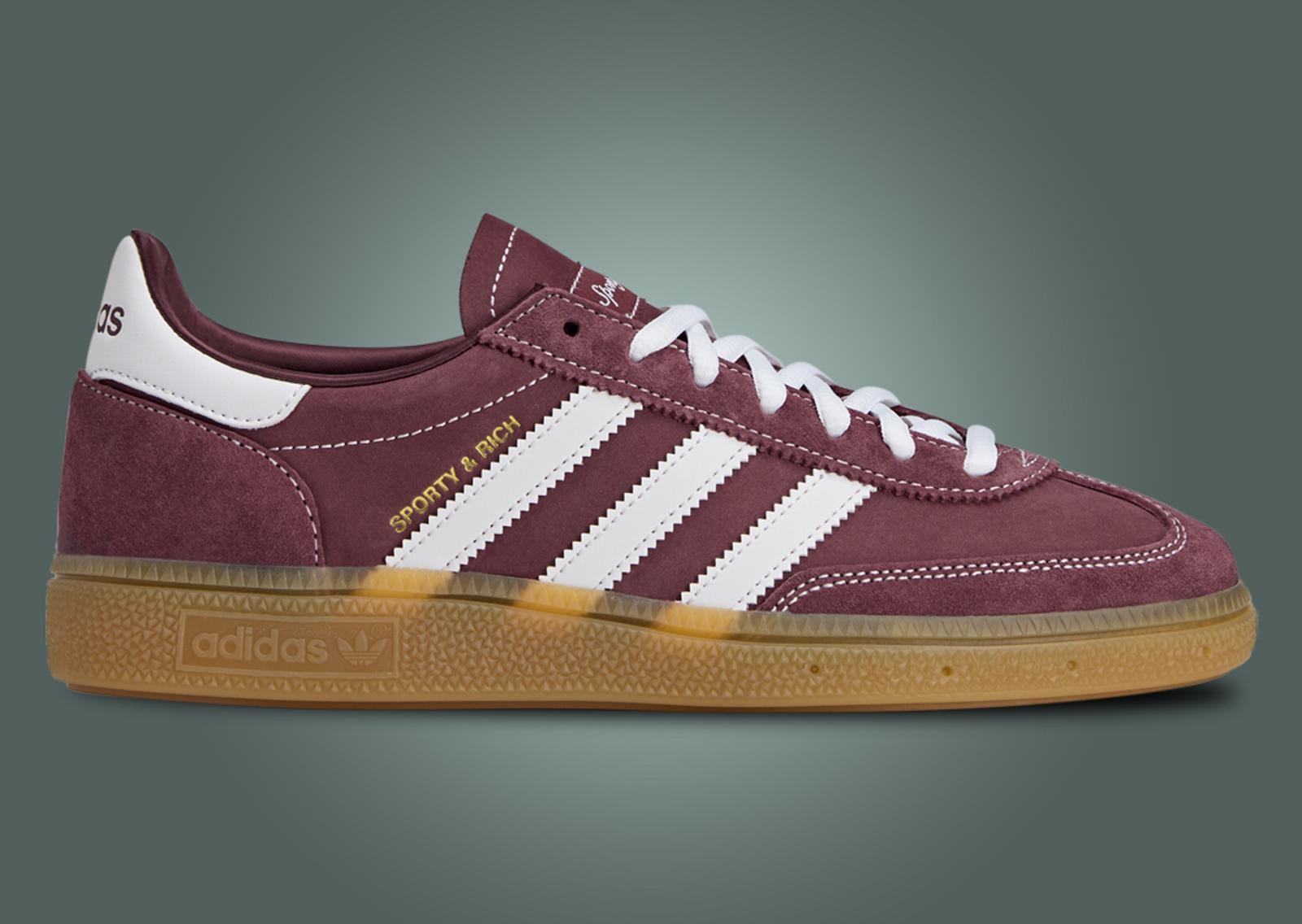 Sporty & RIch x adidas Handball Spezial Shadow Red Lateral