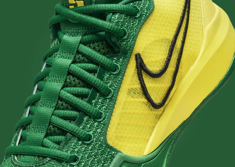 Nike Sabrina 1 Oregon (W) Midfoot Detail