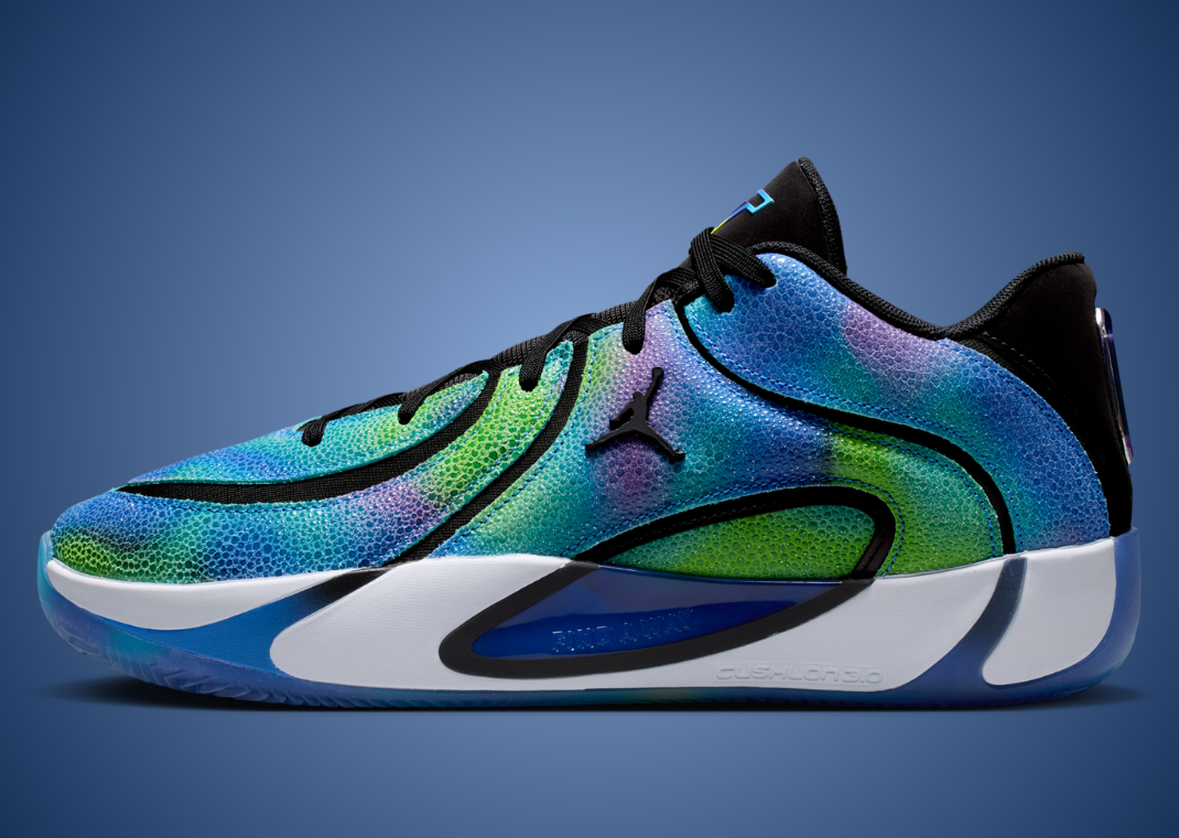 This Jordan Tatum 4 is a Chameleon of Scaly Color