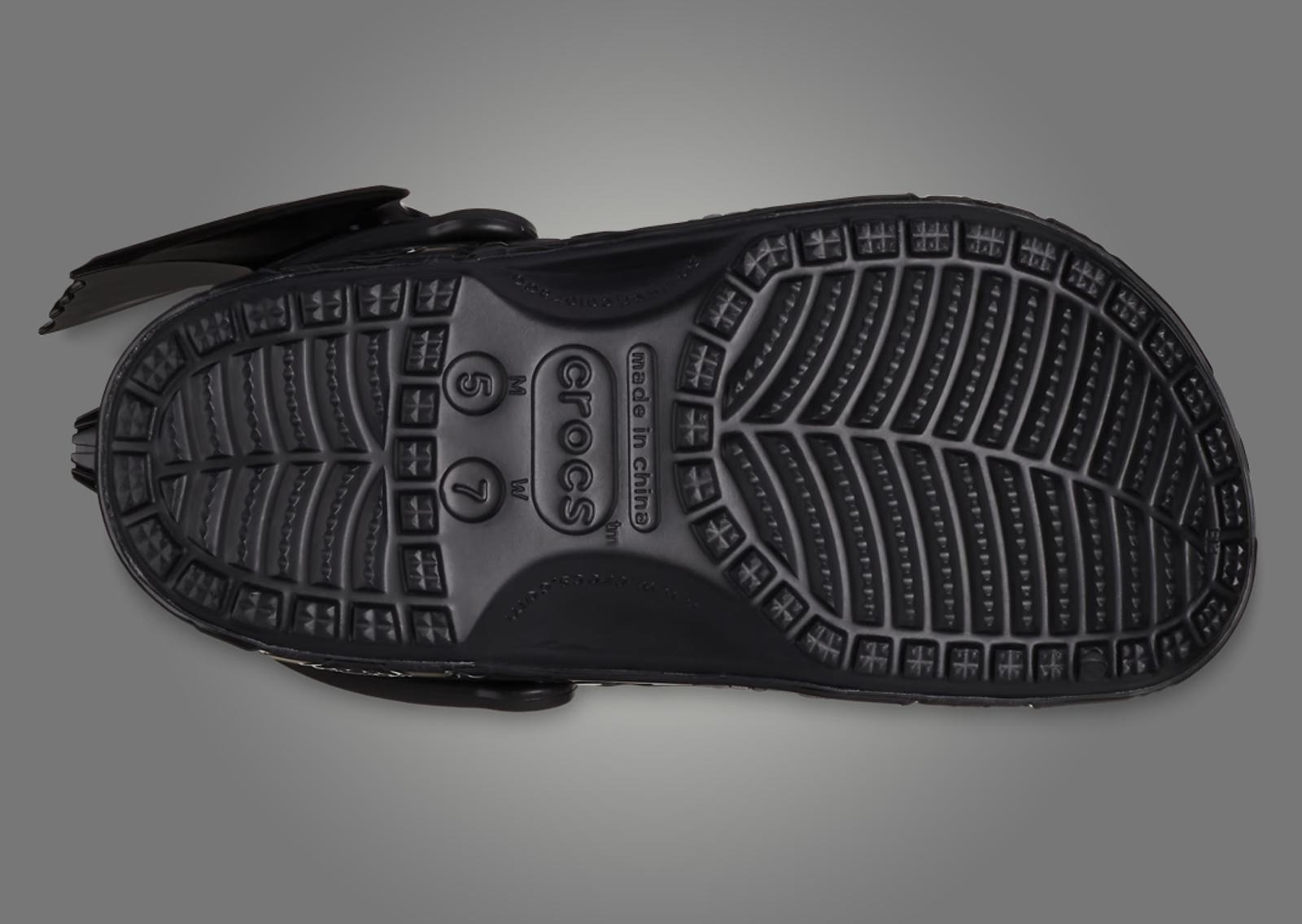 Batman x Crocs Classic Clog Batmobile Outsole