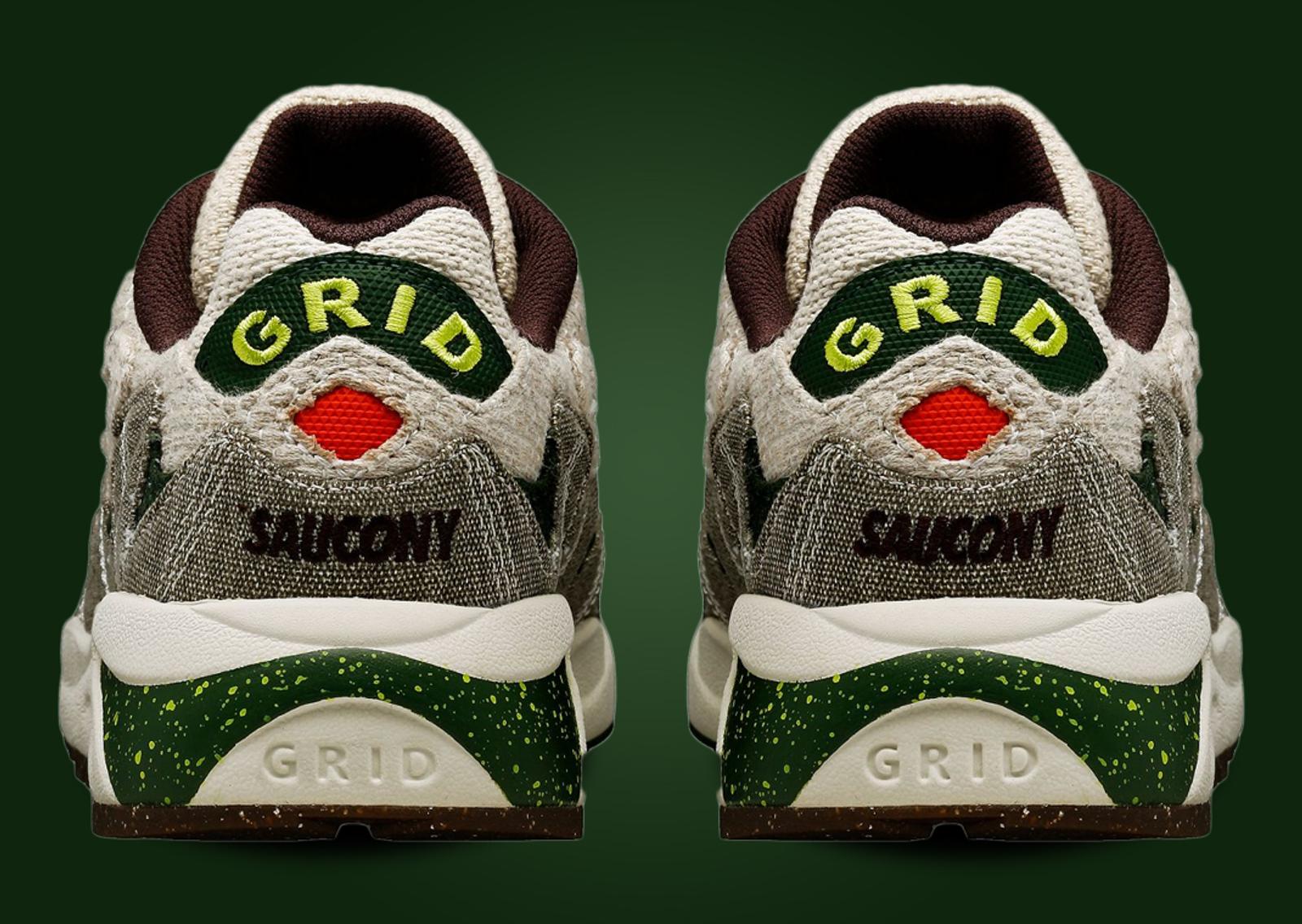 Bodega x Saucony Grid Shadow 2 Jaunt Woven Heel