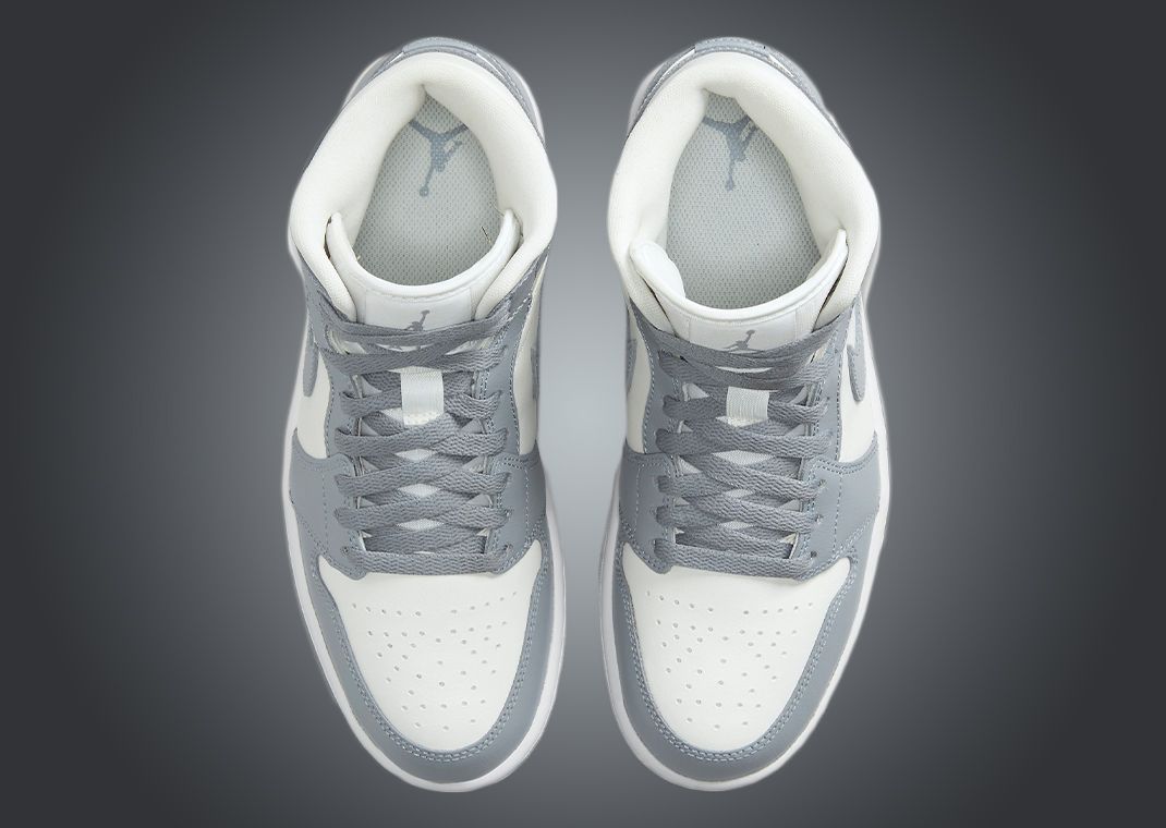 The Air Jordan 1 Mid Sail Stealth Is Releasing Soon