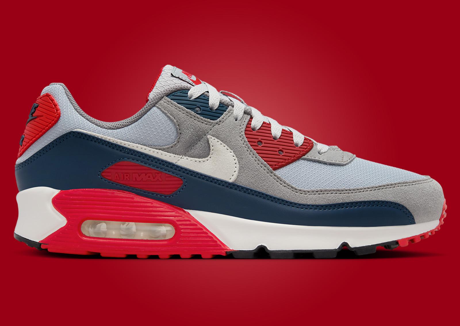 Nike Air Max 90 USA Grey Medial Left