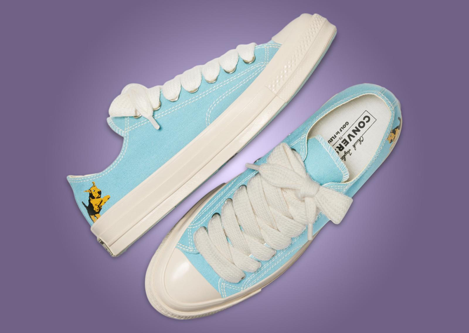 Golf le FLEUR* x Converse Chuck 70 Ox Darryl Milky Blue Angle