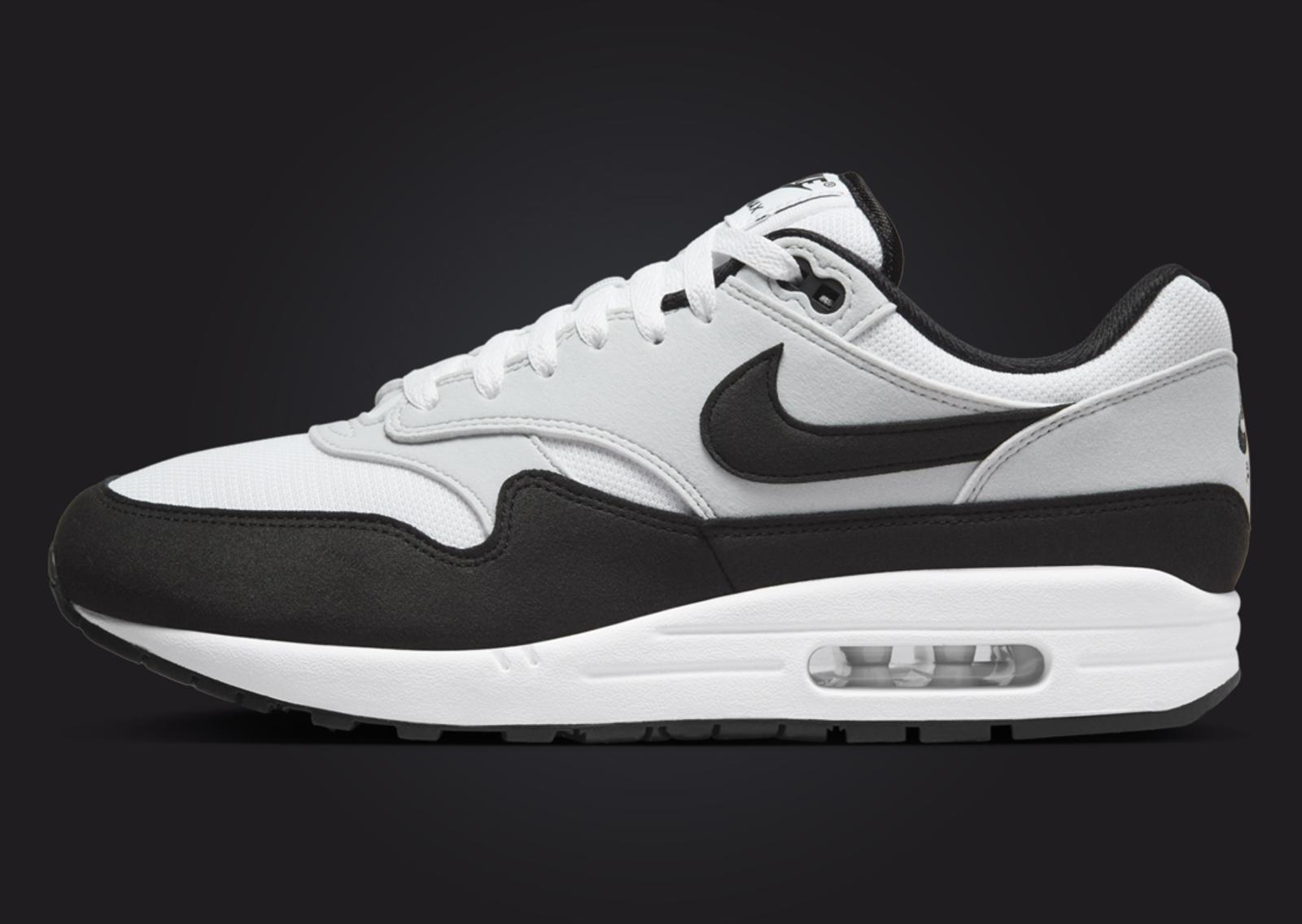 Nike Air Max 1 White Black Lateral