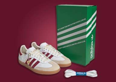 The Sporty & Rich x adidas Samba White Collegiate Burgundy Releases ...