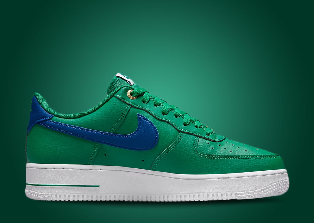 Bold Malachite Swooshes Feature On The Nike Air Force 1 Low 40th
