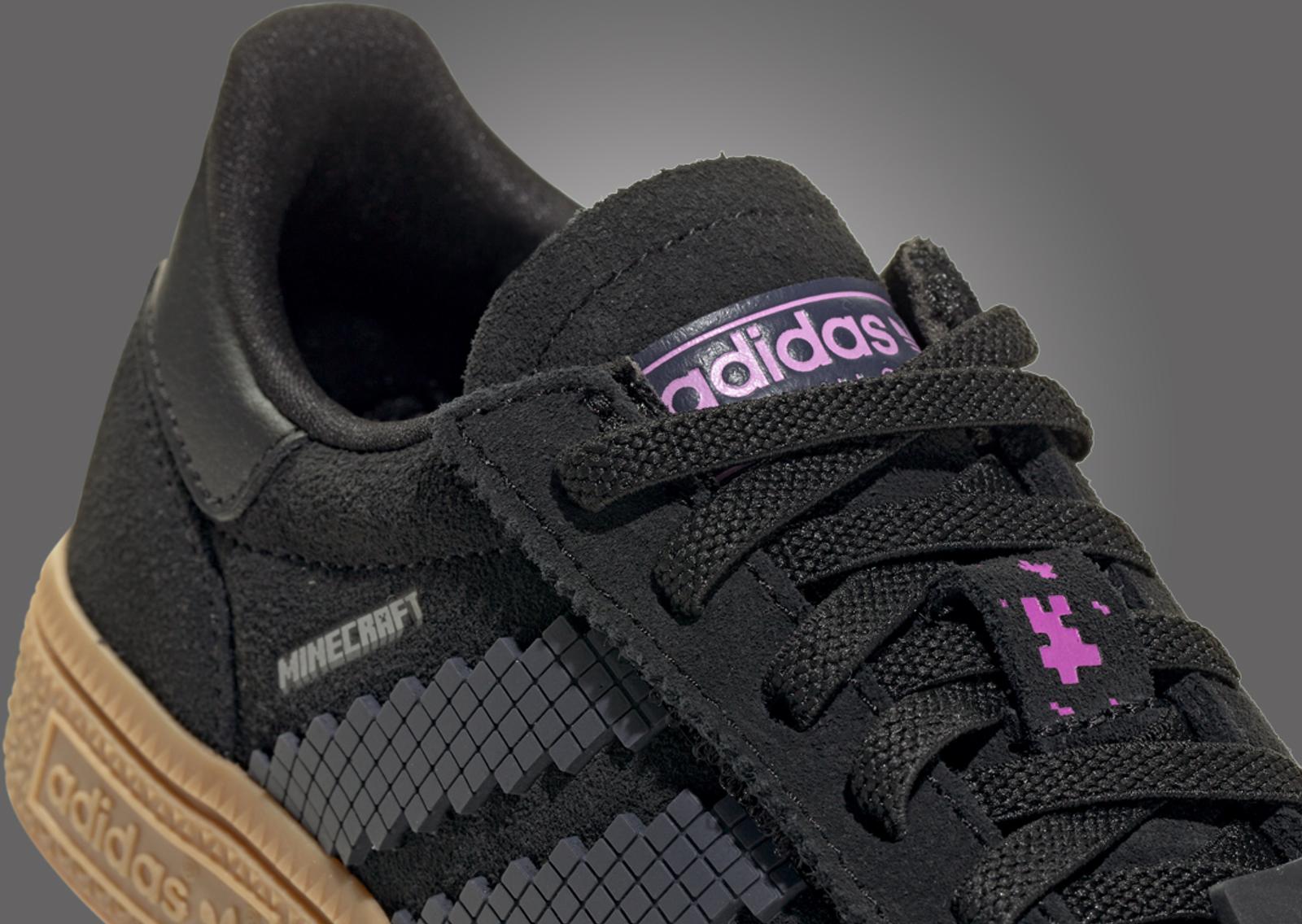 Minecraft x adidas Handball Spezial Enderman (GS) Tongue Detail