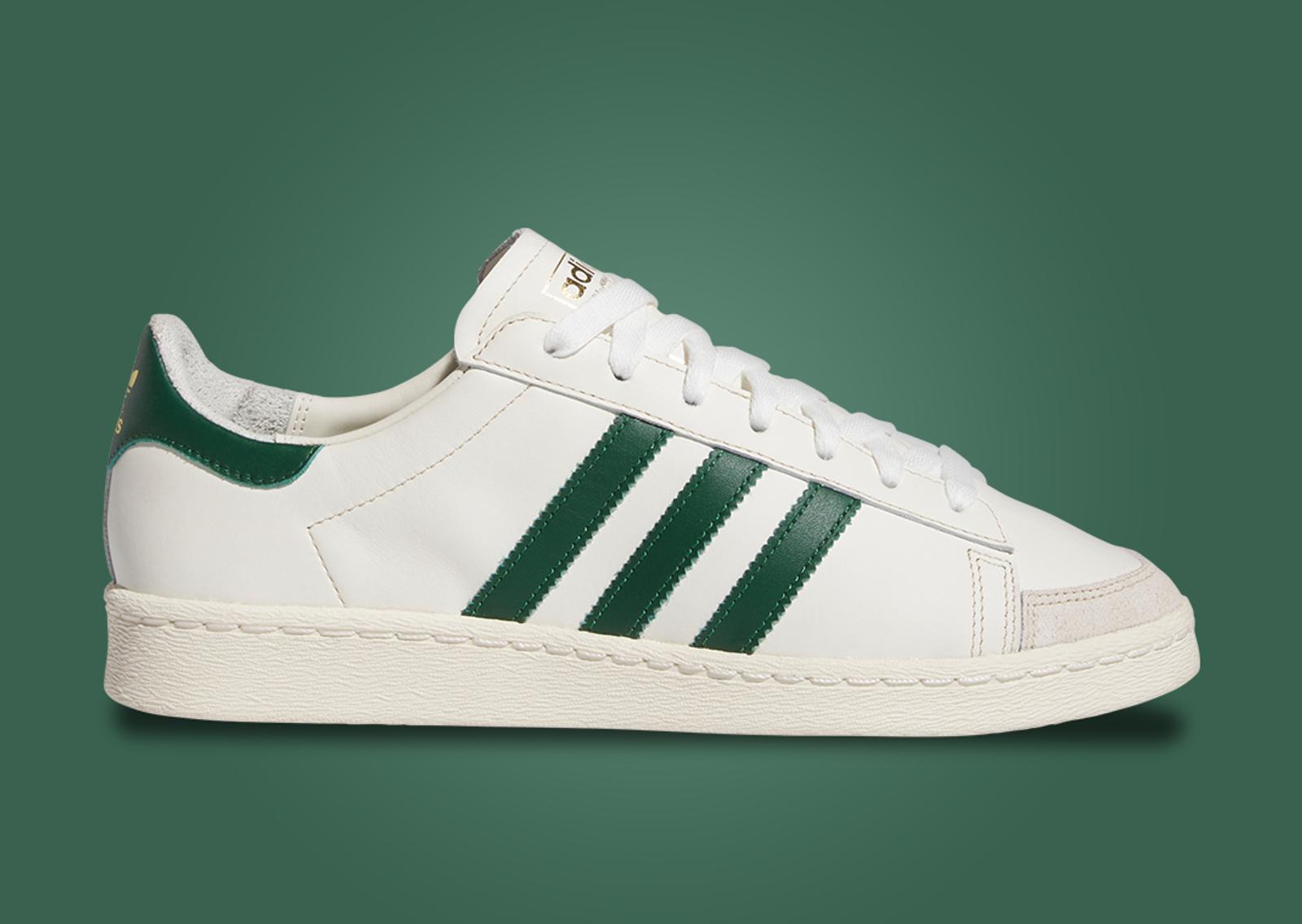 adidas Jabbar Low Off White Dark Green Lateral