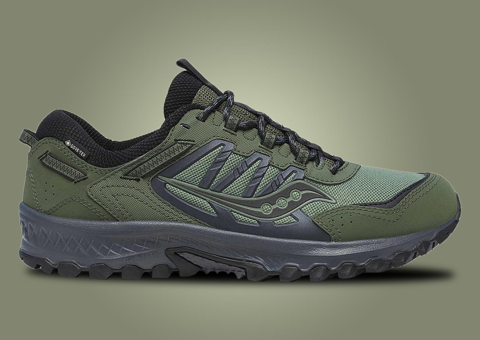 Saucony Grid Peak GTX Forest Lateral