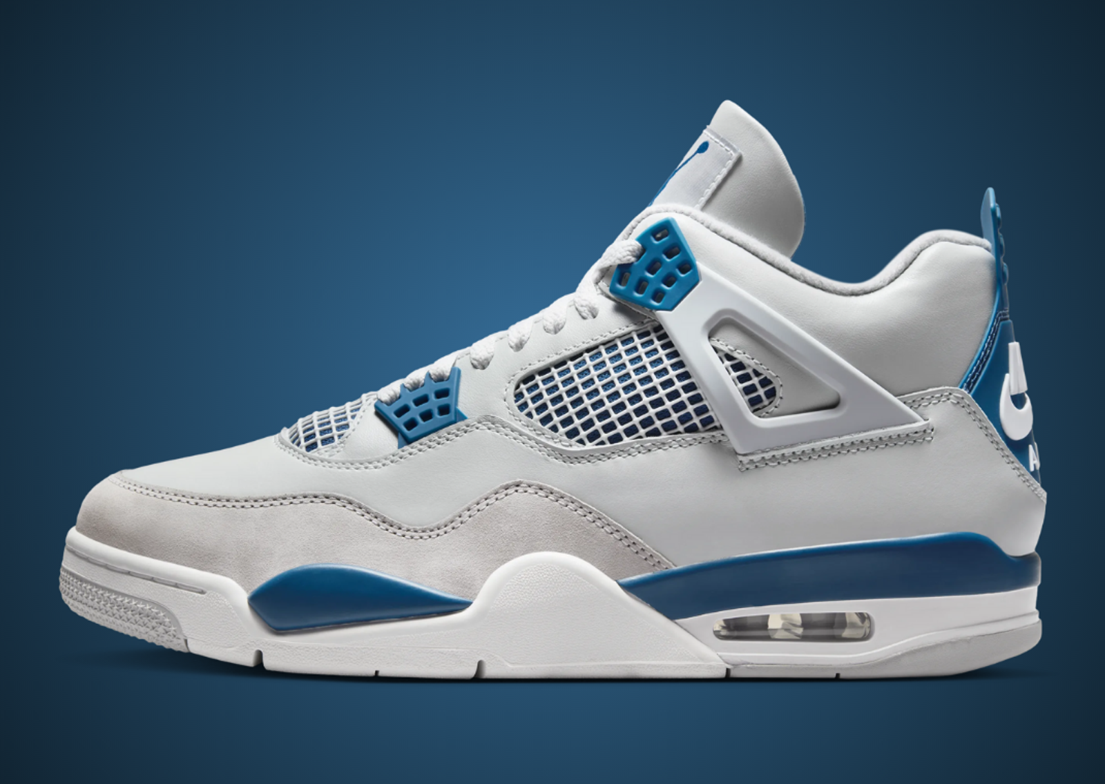 Air Jordan 4 Retro Military Blue Lateral