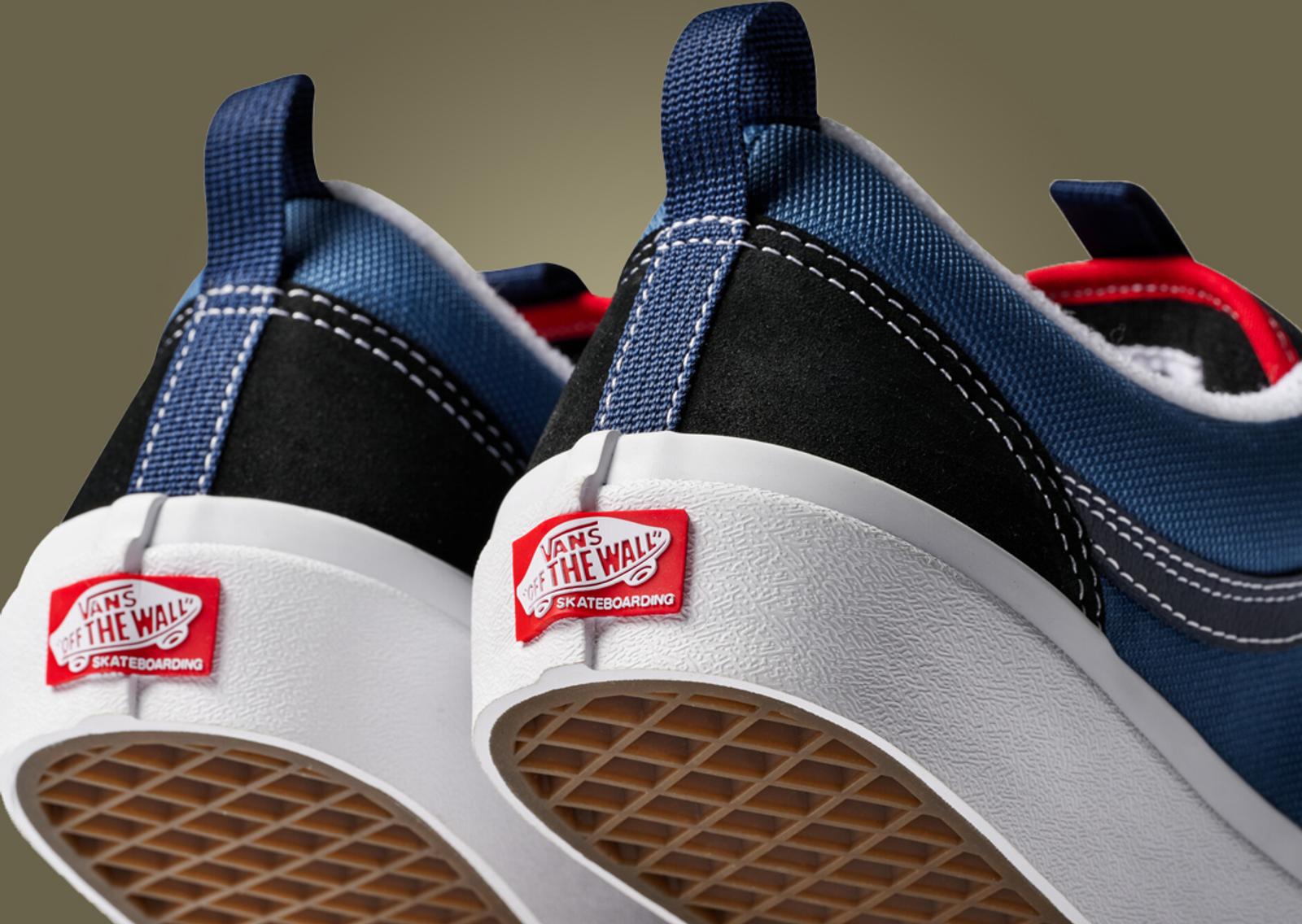 Vans Skate Old Skool 36+ Navy Red Heel