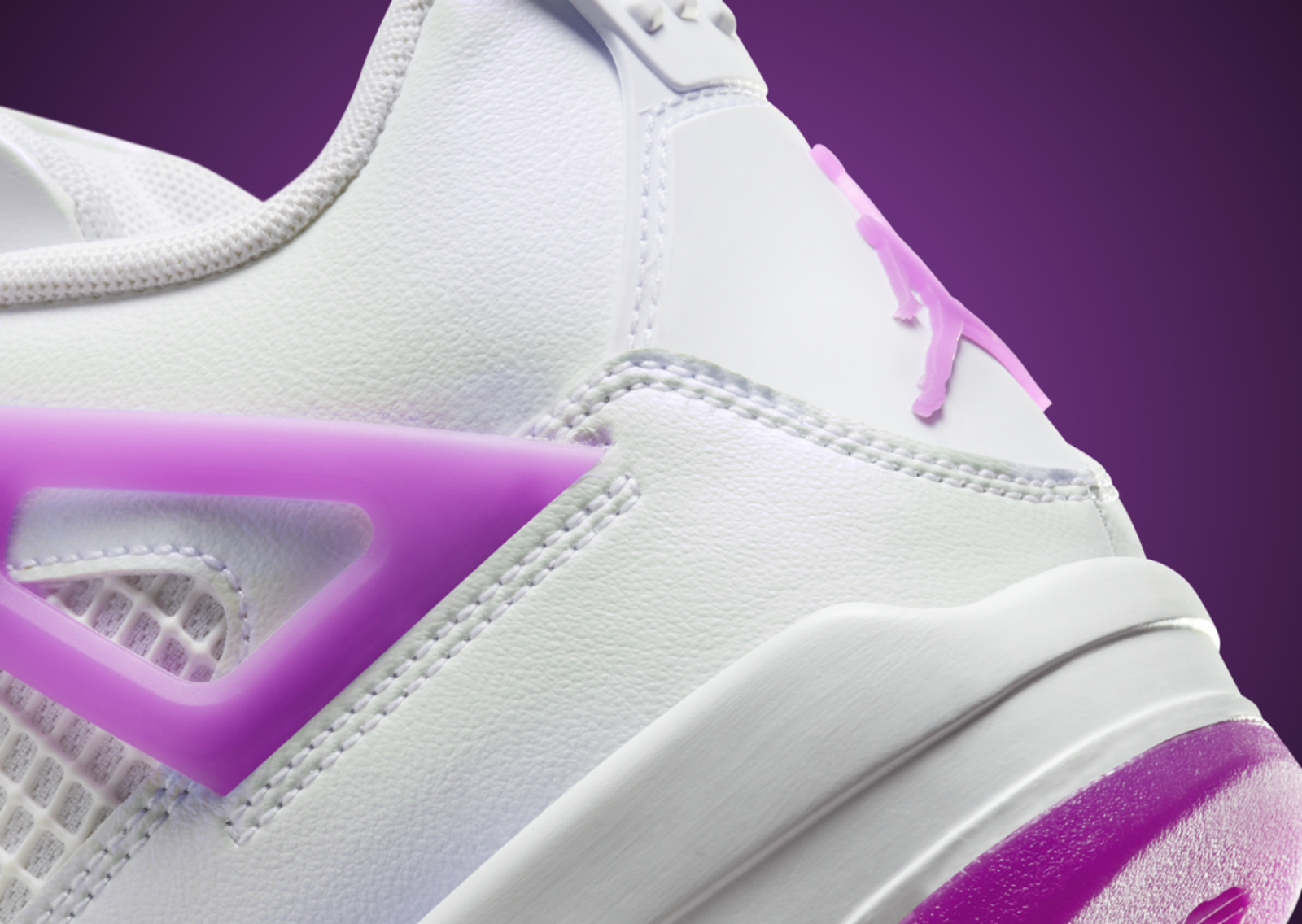 Air Jordan 4 Retro Hyper Violet (GS) Heel Detail