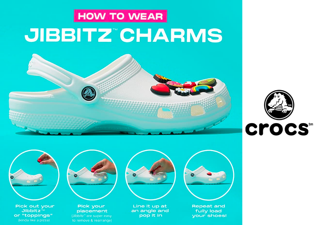 How to wear Crocs' Jibbitz
