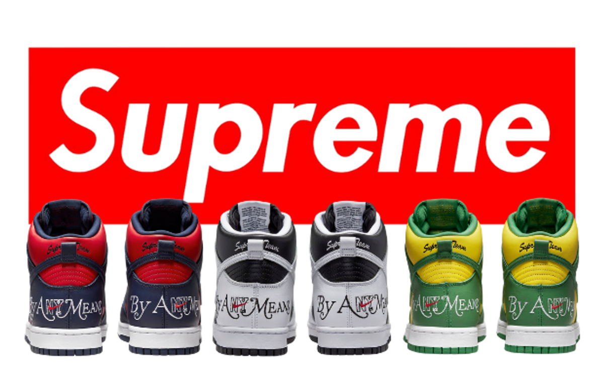 Official Look: Supreme x Nike SB Dunk High By Any Means Pack