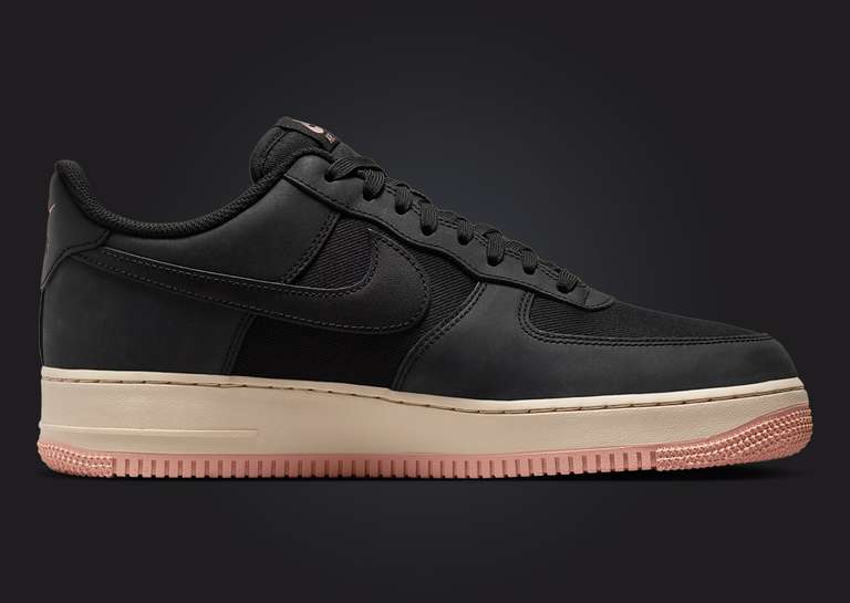 Nike Air Force 1 Low LX Black Red Stardust Medial
