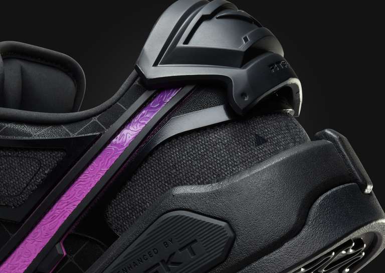 RTFKT x Nike Dunk Low Genesis Black Wild Berry Heel Detail