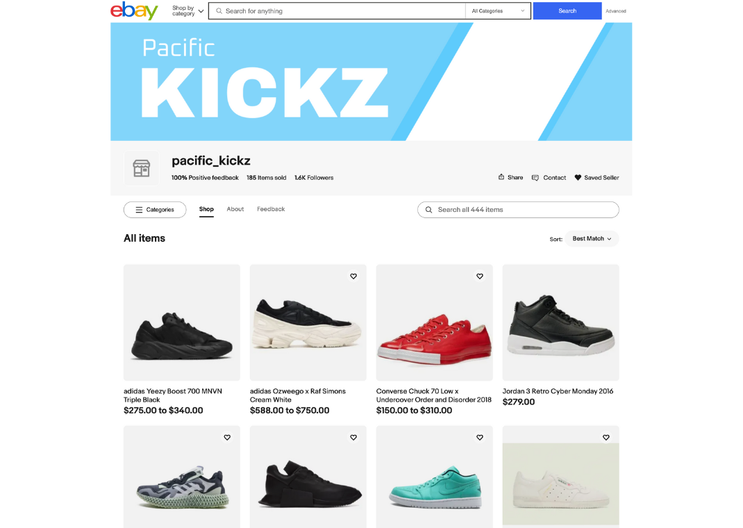 Buy Zadeh Kicks Sneaker Inventory On eBay