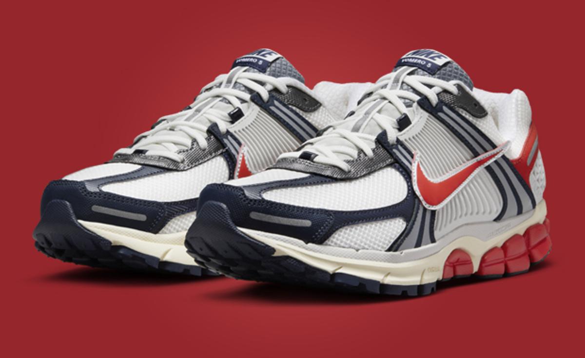 The Nike Zoom Vomero 5 White Navy Red Releases Summer 2024