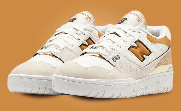 The New Balance 550 Adds Orange to Its Sea Salt Series