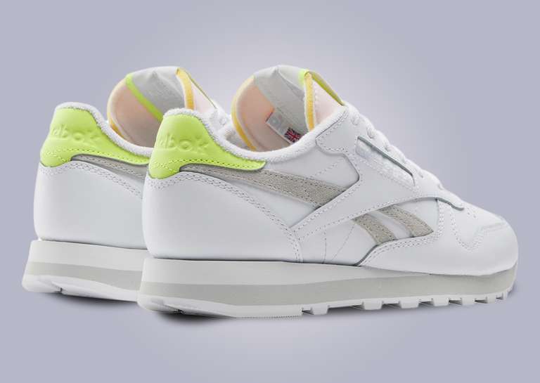 Reebok Classic Leather Create What Makes You Footwear White (W) Heel Angle