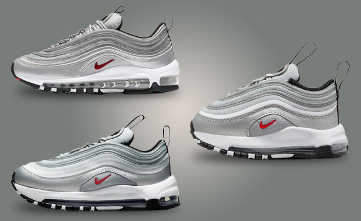 Full-Length Max Air Is Arriving On The Kids Nike Air Max 97 Silver Bullet
