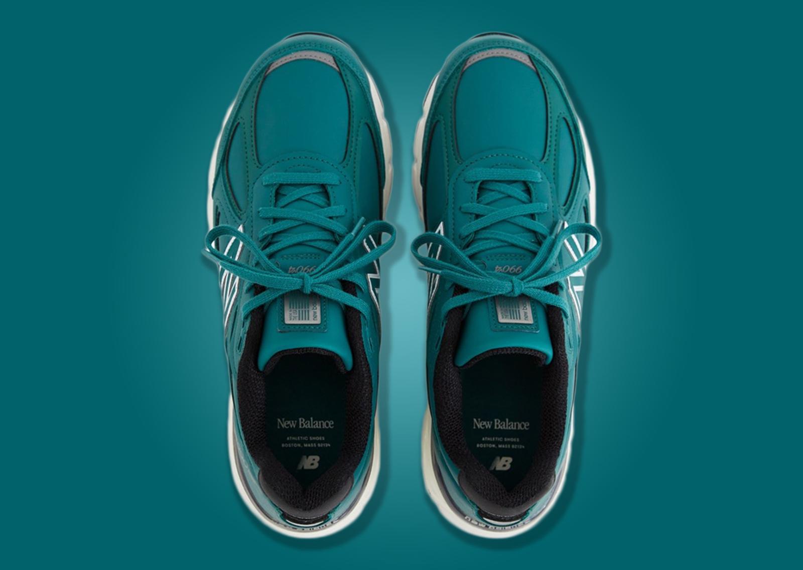 New Balance 990v4 Made in USA Teal White Top