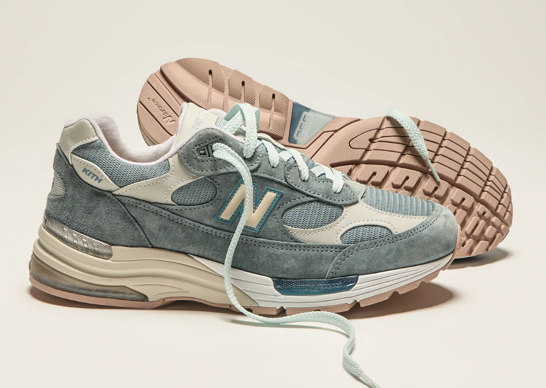 The Kith x New Balance 992 Made in USA Blue Releases March 2025