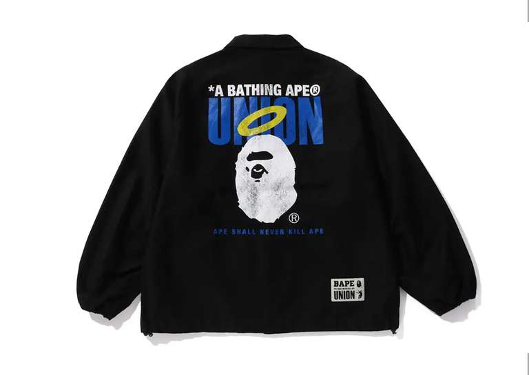 Union LA x BAPE Jacket Black Back