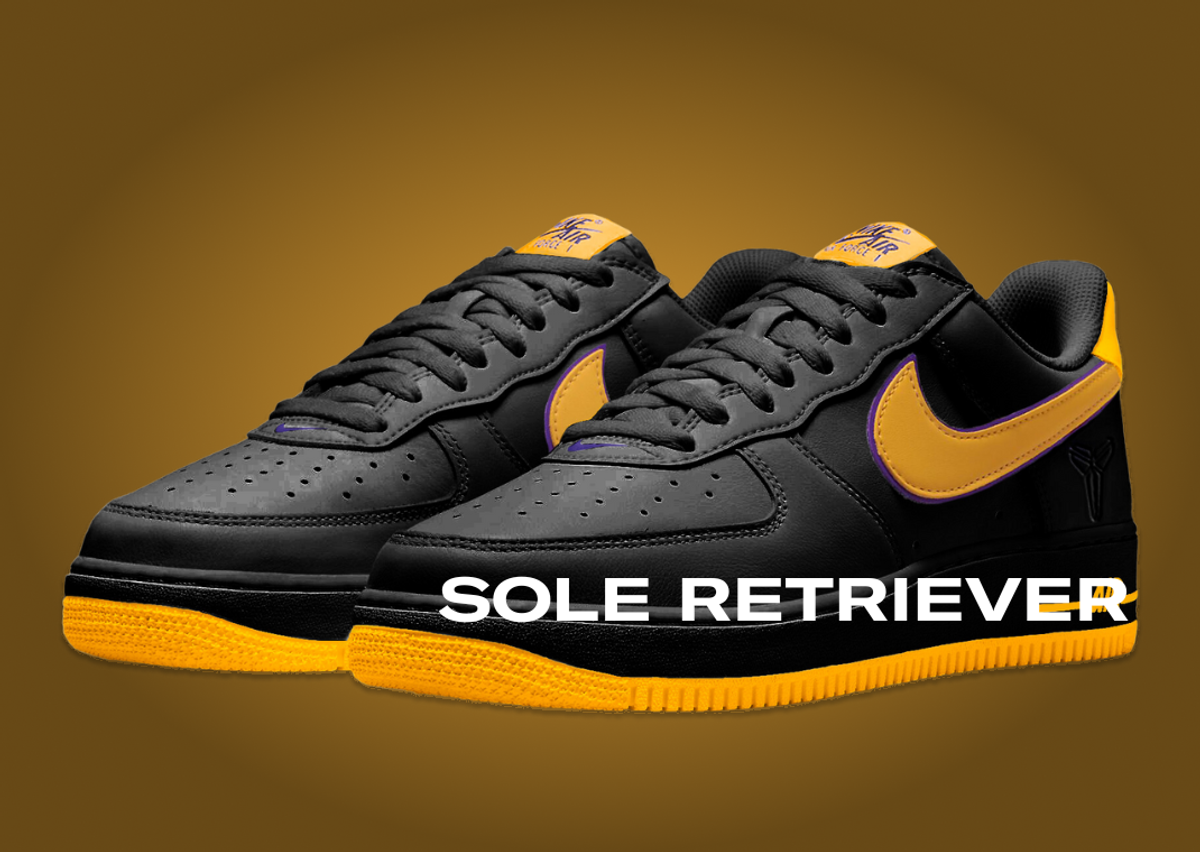 The Nike Air Force 1 Low Kobe Bryant Lakers PE Releases Holiday 2024