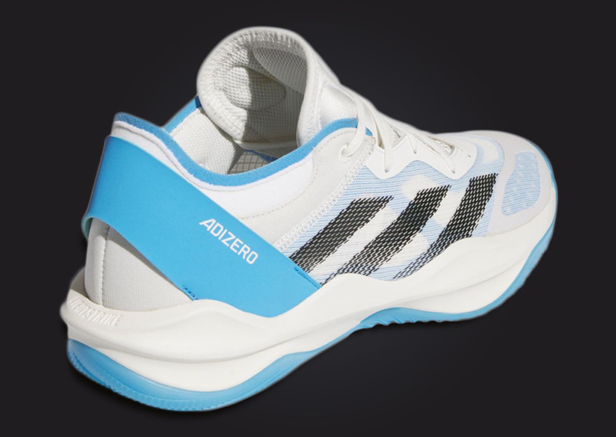 adidas Adizero Select 2.0 Cloud White Cobalt Heel Angle