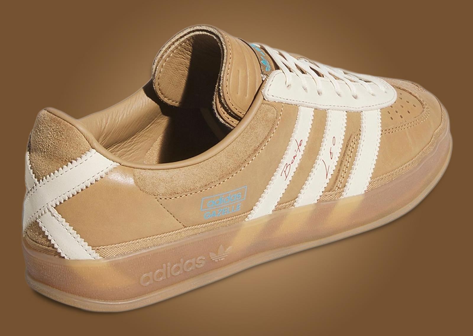 Bad Bunny x Lionel Messi x adidas Gazelle Indoor Heel Angle