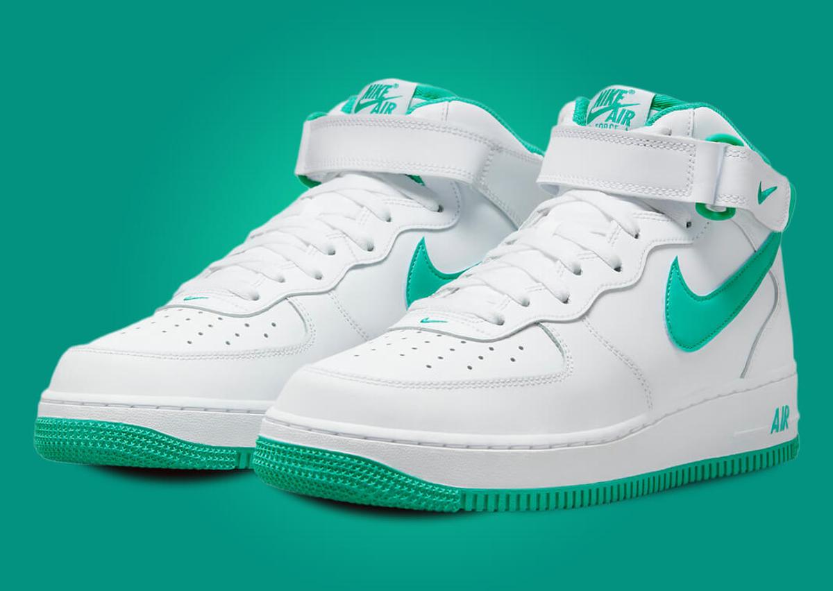 Nike Air Force 1 Mid White Clear Jade